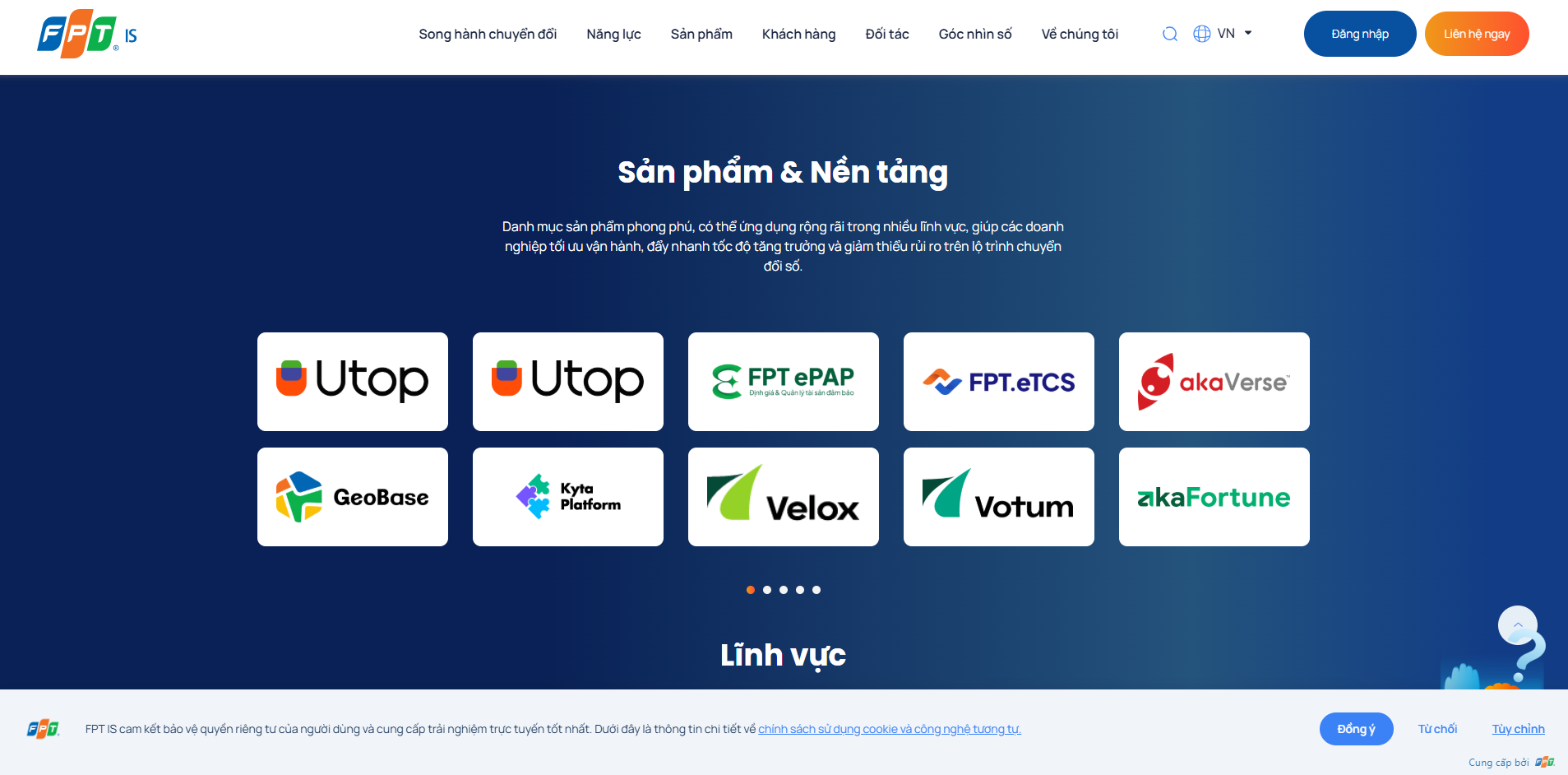 Giao diện minh họa FPT CMP